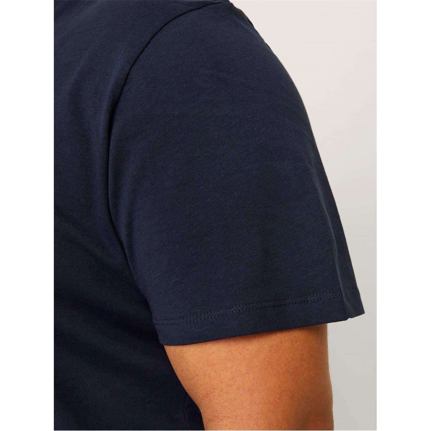 Navy Blazer - Lifestyle - Jack And Jones Mens Varsity Cotton Plus T-Shirt