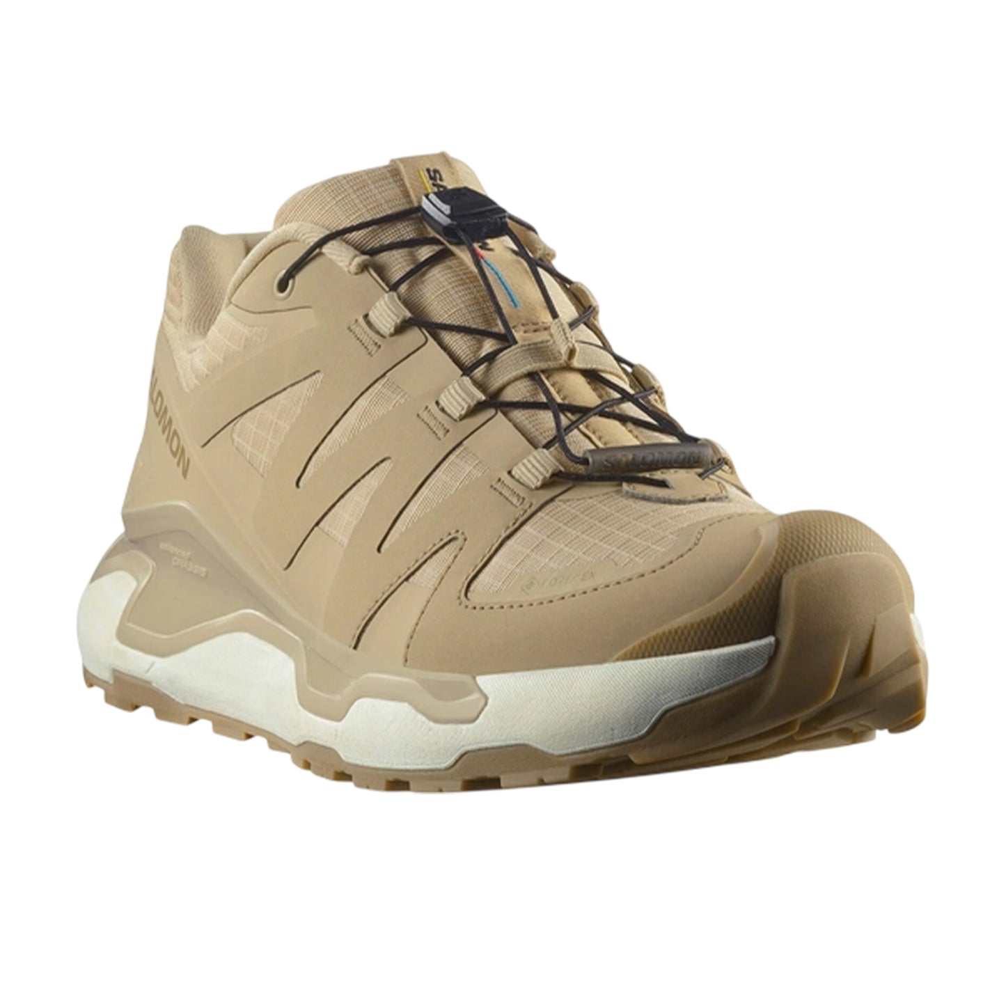 Safari-Kelp Green - Front - Salomon Mens Roam GORE-TEX Shoes