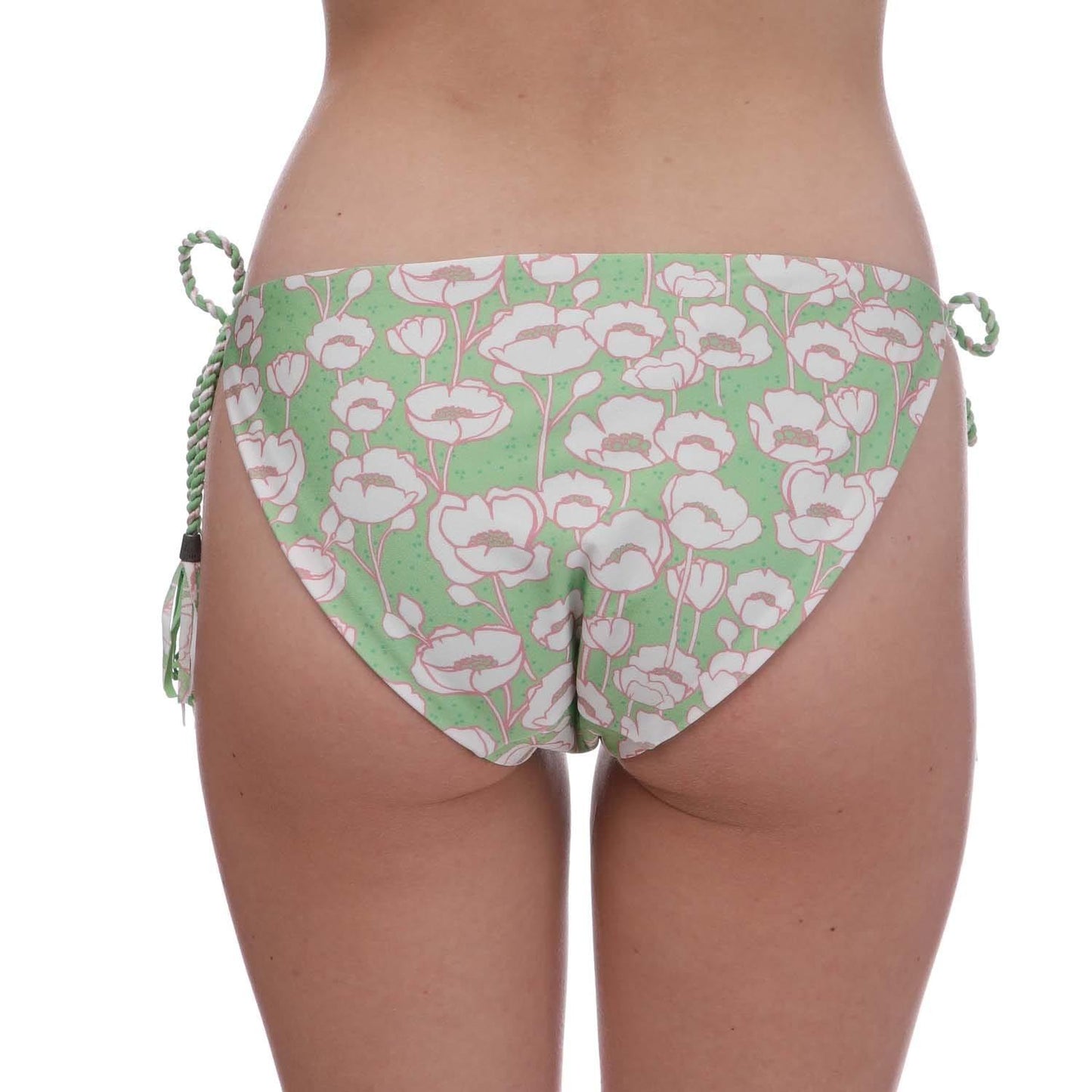 Green - Back - Ted Baker Womens-Ladies Rosiaah Poppy Reversible Bikini Bottoms