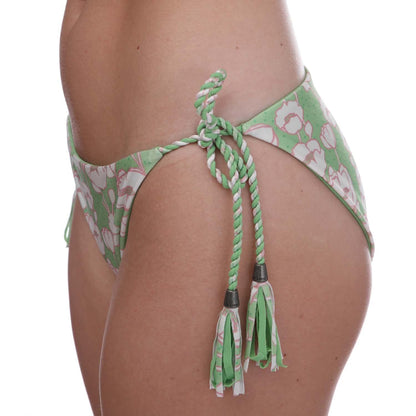Green - Side - Ted Baker Womens-Ladies Rosiaah Poppy Reversible Bikini Bottoms