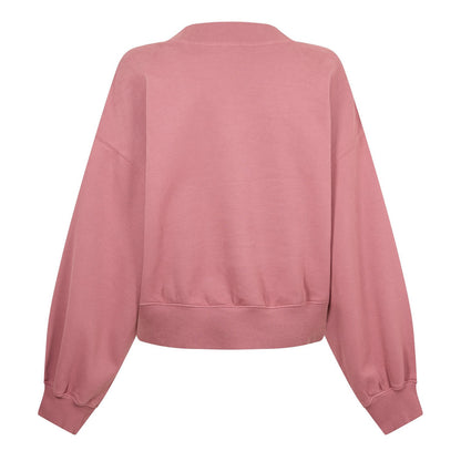 Muted Berry - Back - Levis Womens-Ladies Fleece V Neck Sweatshirt