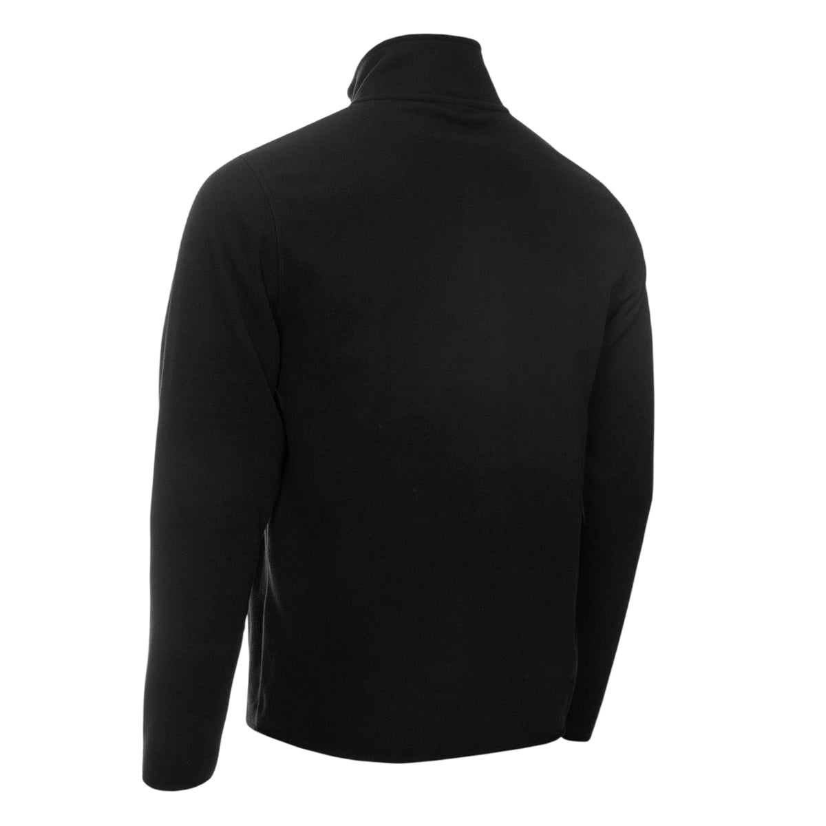 Black - Back - Calvin Klein Mens Planet Zip Pocket Golf Fleece