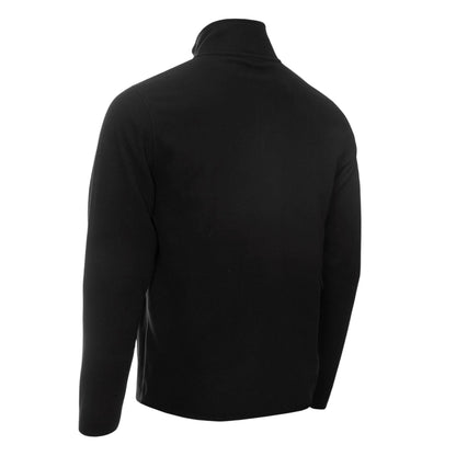 Black - Back - Calvin Klein Mens Planet Zip Pocket Golf Fleece