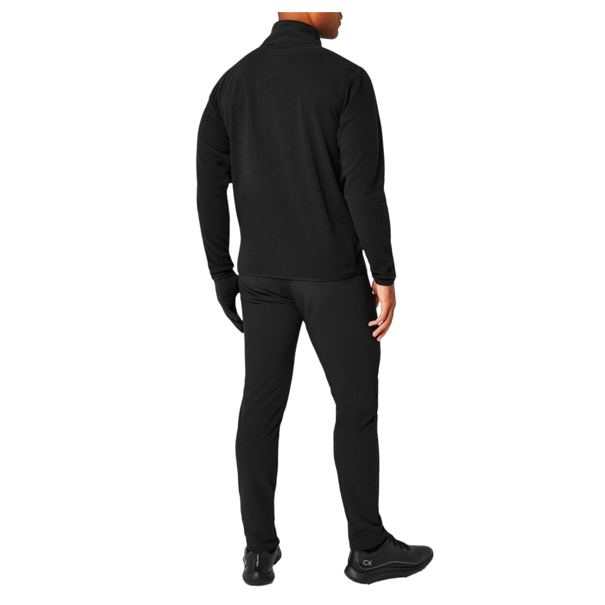 Black - Lifestyle - Calvin Klein Mens Planet Zip Pocket Golf Fleece