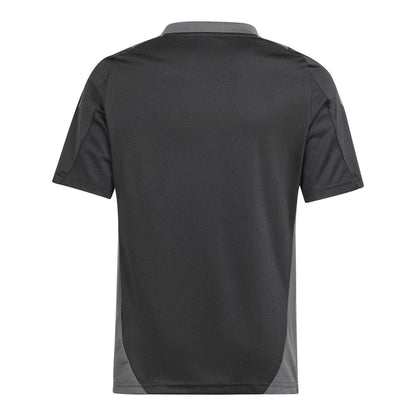 Black-Dark Grey - Back - Adidas Childrens-Kids Tiro 24 T-Shirt