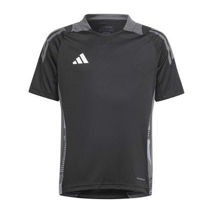 Black-Dark Grey - Front - Adidas Childrens-Kids Tiro 24 T-Shirt