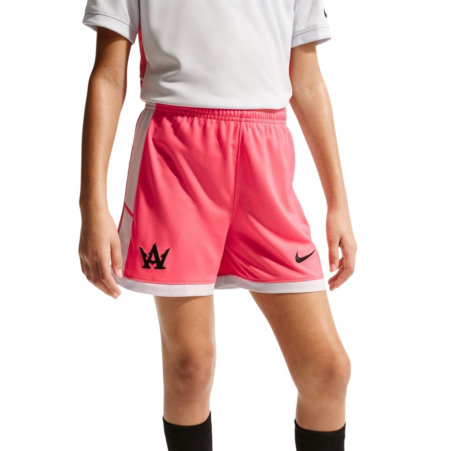 Coral - Front - Nike Childrens-Kids Alexiap Football Shorts