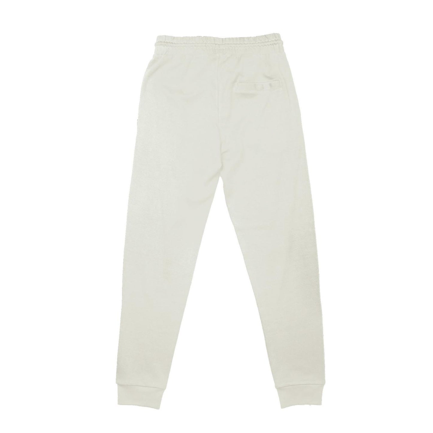 Beige - Back - Aquascutum Mens Cotton Tapered Leg Slim Joggers