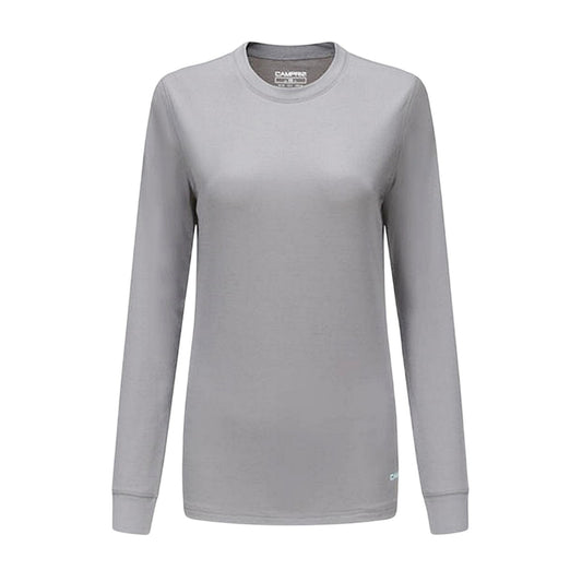 Grey - Front - Campri Womens-Ladies Thermal Top