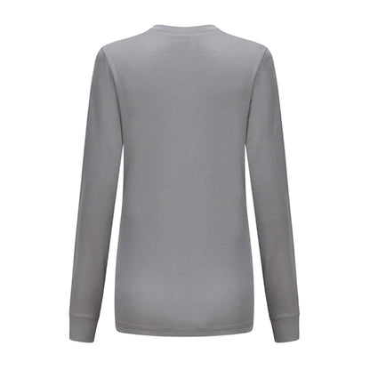 Grey - Back - Campri Womens-Ladies Thermal Top