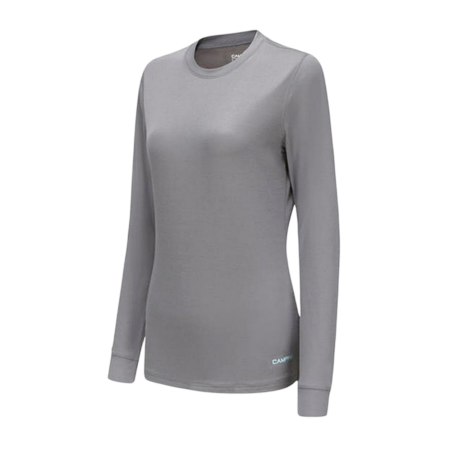 Grey - Side - Campri Womens-Ladies Thermal Top
