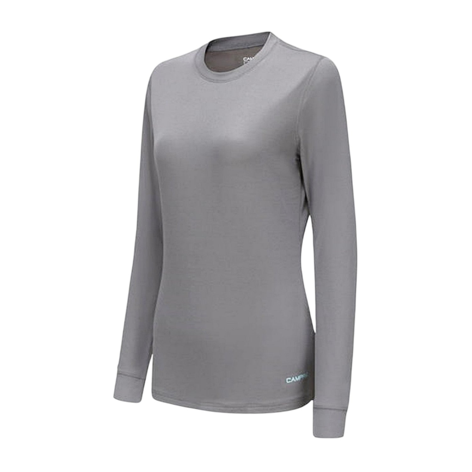 Grey - Side - Campri Womens-Ladies Thermal Top