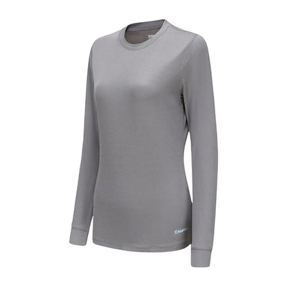 Grey - Side - Campri Womens-Ladies Thermal Top