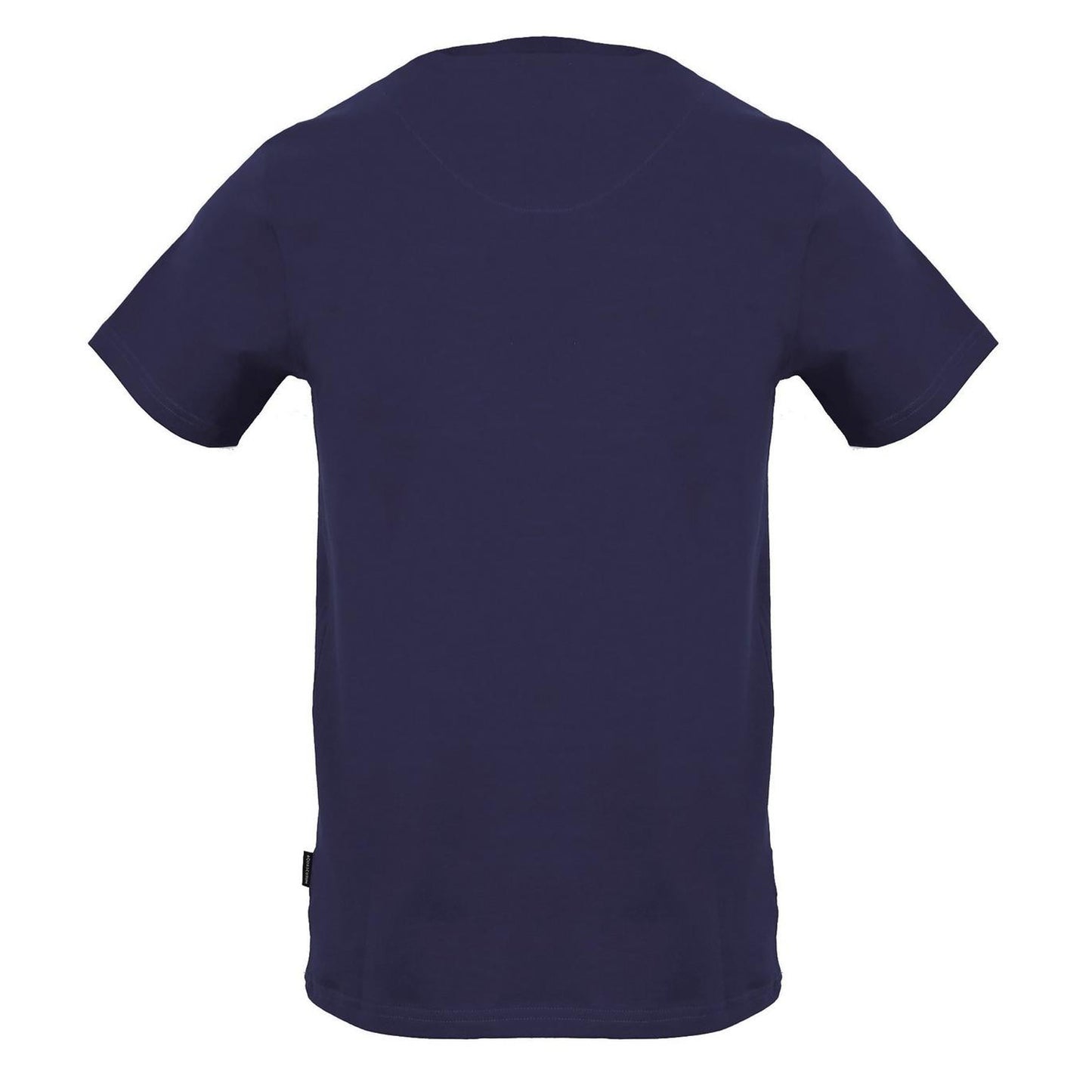Navy - Back - Aquascutum Mens Script Regular T-Shirt