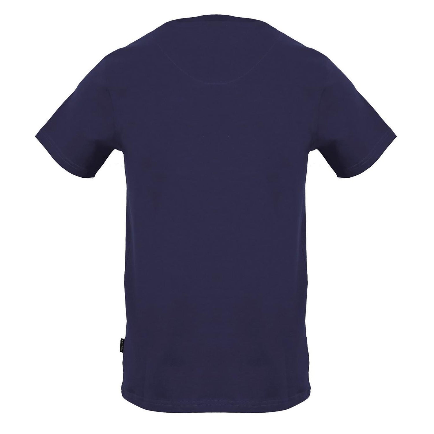 Navy - Back - Aquascutum Mens Script Regular T-Shirt