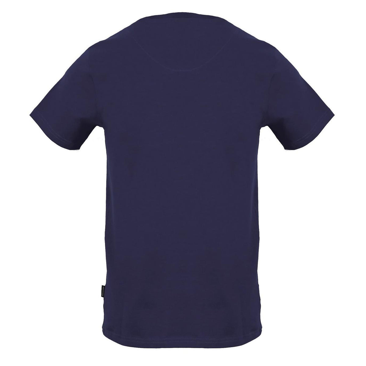 Navy - Back - Aquascutum Mens Script Regular T-Shirt