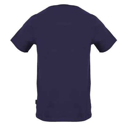 Navy - Back - Aquascutum Mens Script Regular T-Shirt
