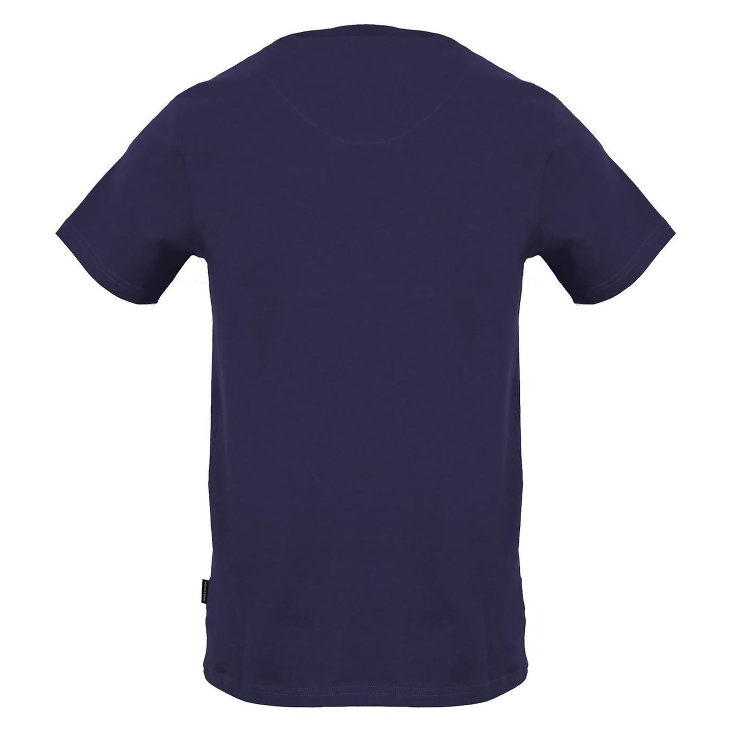 Navy - Back - Aquascutum Mens Logo Regular T-Shirt