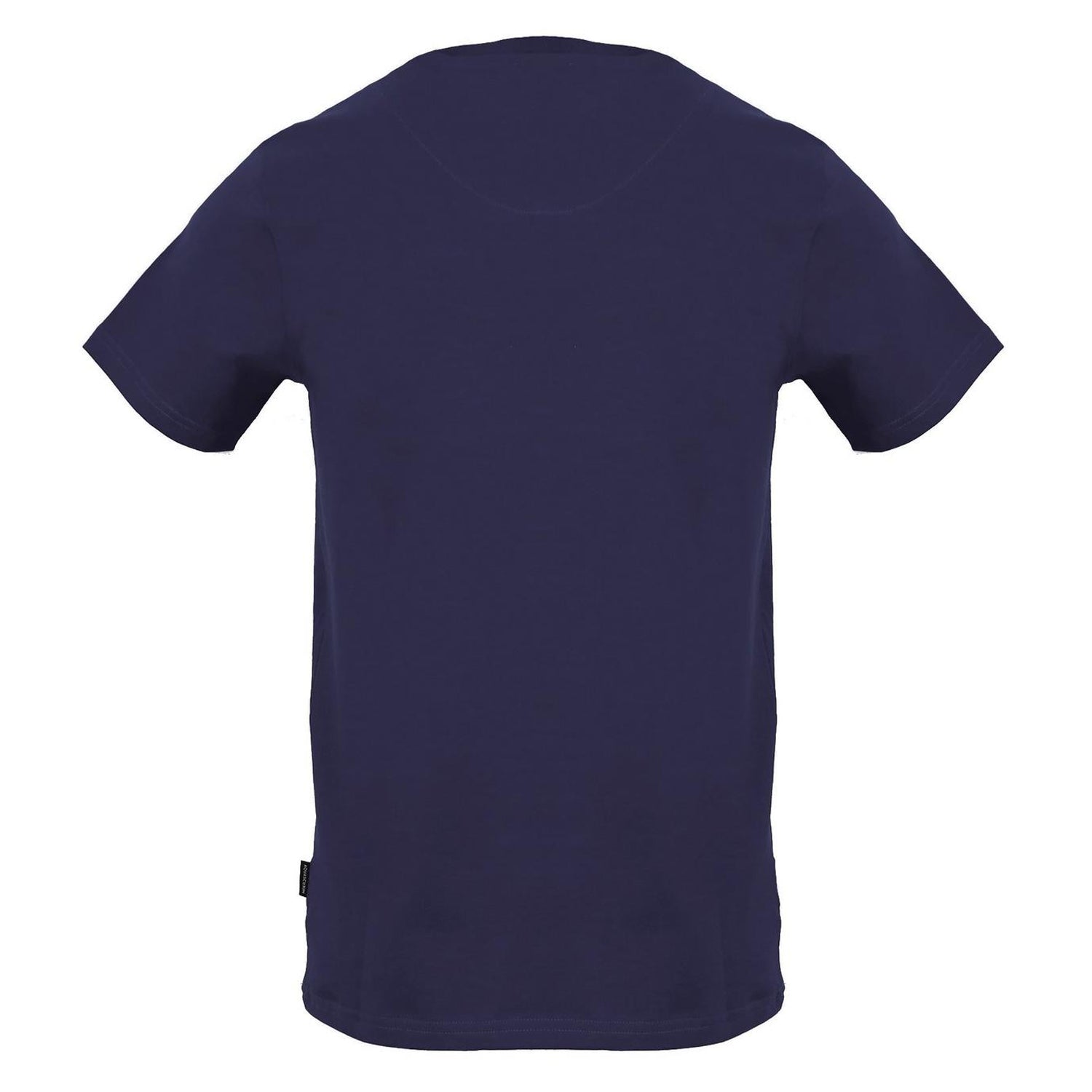 Navy - Back - Aquascutum Mens Logo Regular T-Shirt