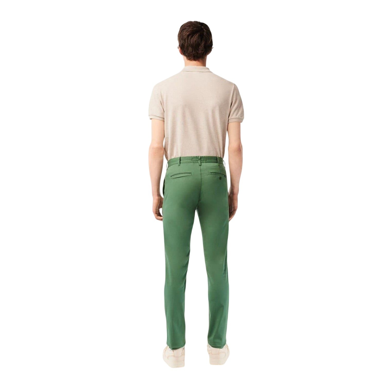 Ash - Back - Lacoste Mens Organic Cotton Slim Chinos