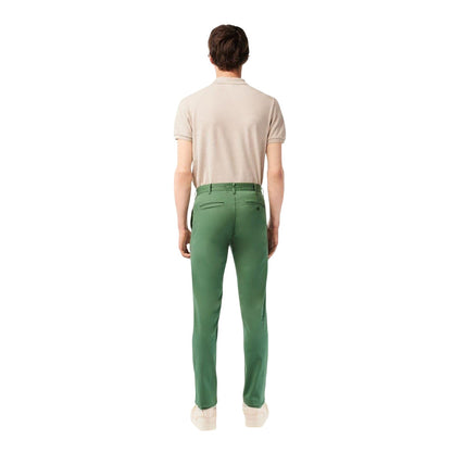 Ash - Back - Lacoste Mens Organic Cotton Slim Chinos