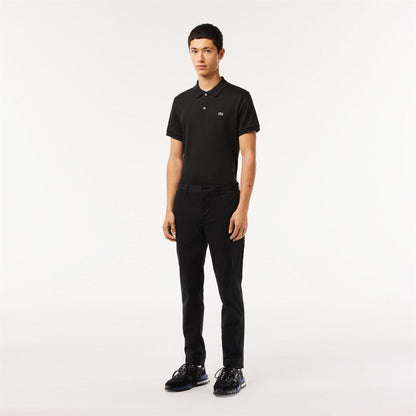 Black - Front - Lacoste Mens Organic Cotton Slim Chinos
