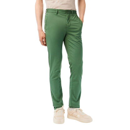 Ash - Side - Lacoste Mens Organic Cotton Slim Chinos