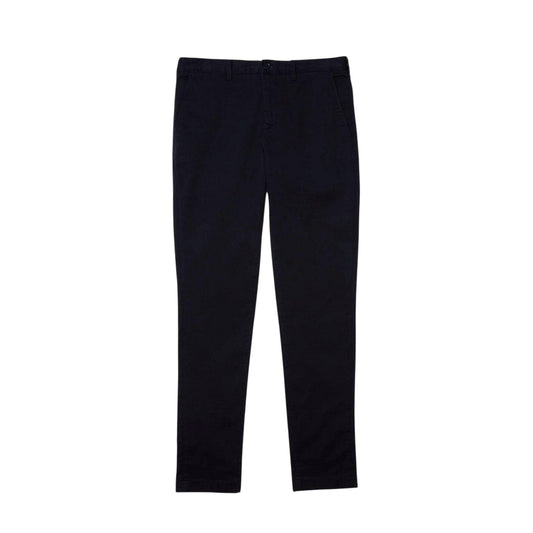 Navy - Front - Lacoste Mens Organic Cotton Slim Chinos