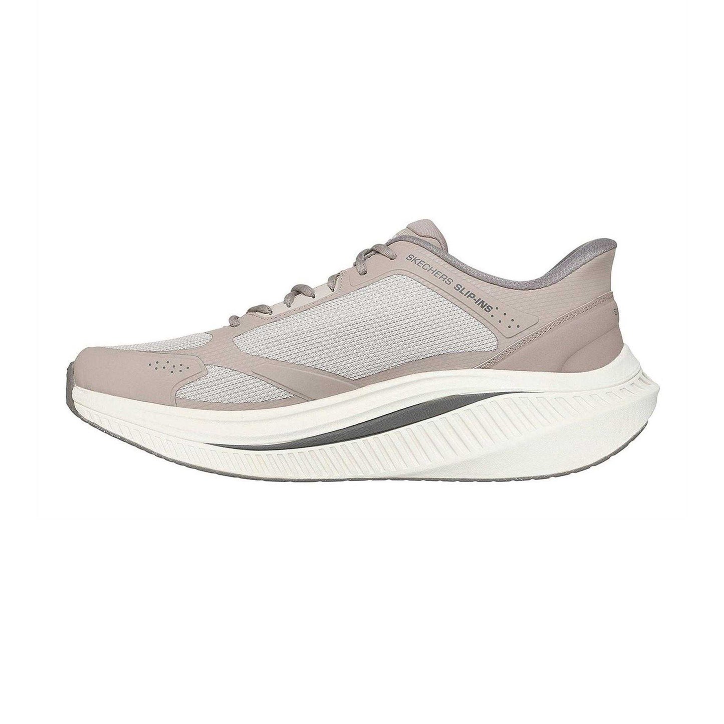 Taupe - Back - Skechers Mens Go Walk Max Arch Fit Walking Shoes
