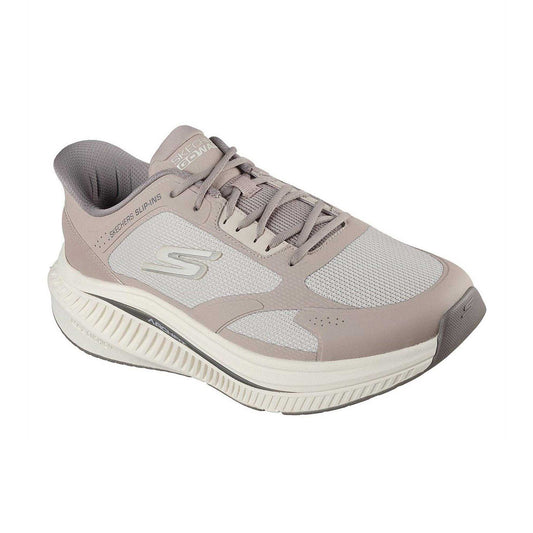Taupe - Front - Skechers Mens Go Walk Max Arch Fit Walking Shoes