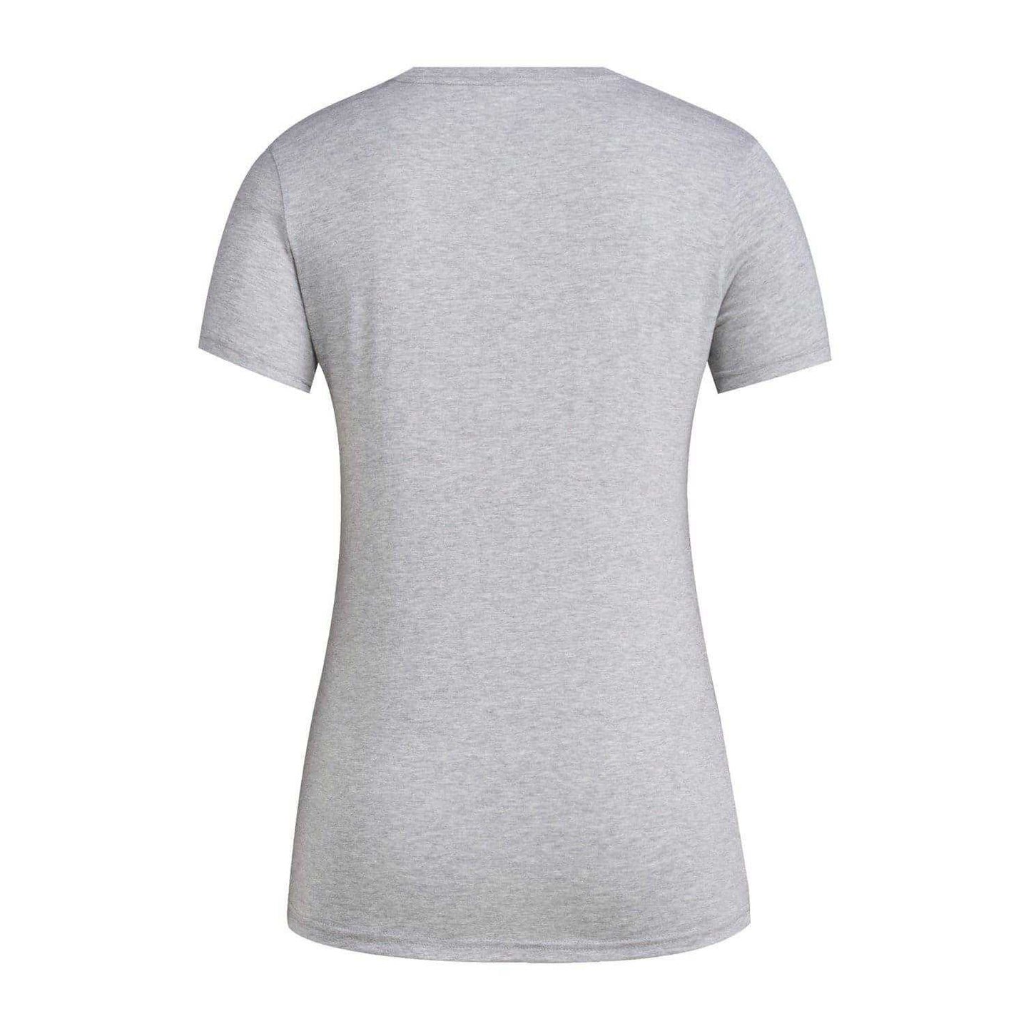 Grey - Back - Adidas Womens-Ladies Minimalist Lightweight Regular T-Shirt
