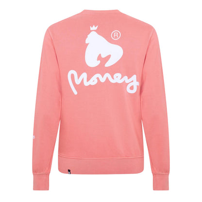 Coral - Back - Money Unisex Adult Combo Ape Cotton Crew Neck Regular Sweatshirt