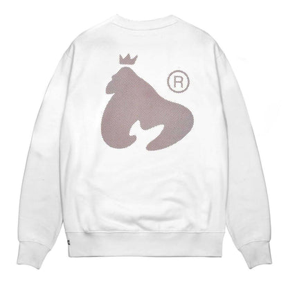 White - Back - Money Unisex Adult Node Crew Neck Sweatshirt