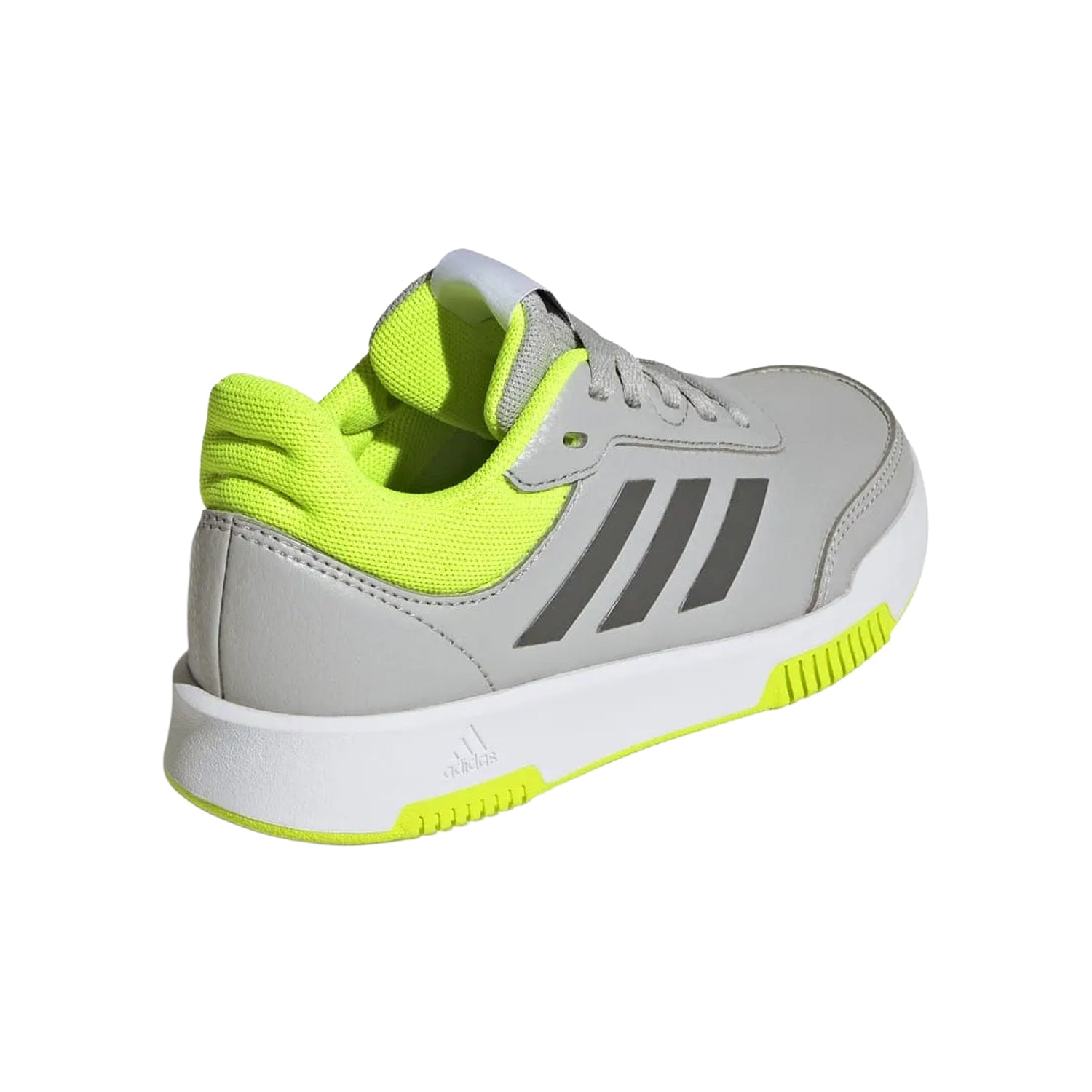 Grey - Back - Adidas Childrens-Kids Tensaur Sport 2.0 Synthetic Leather Trainers