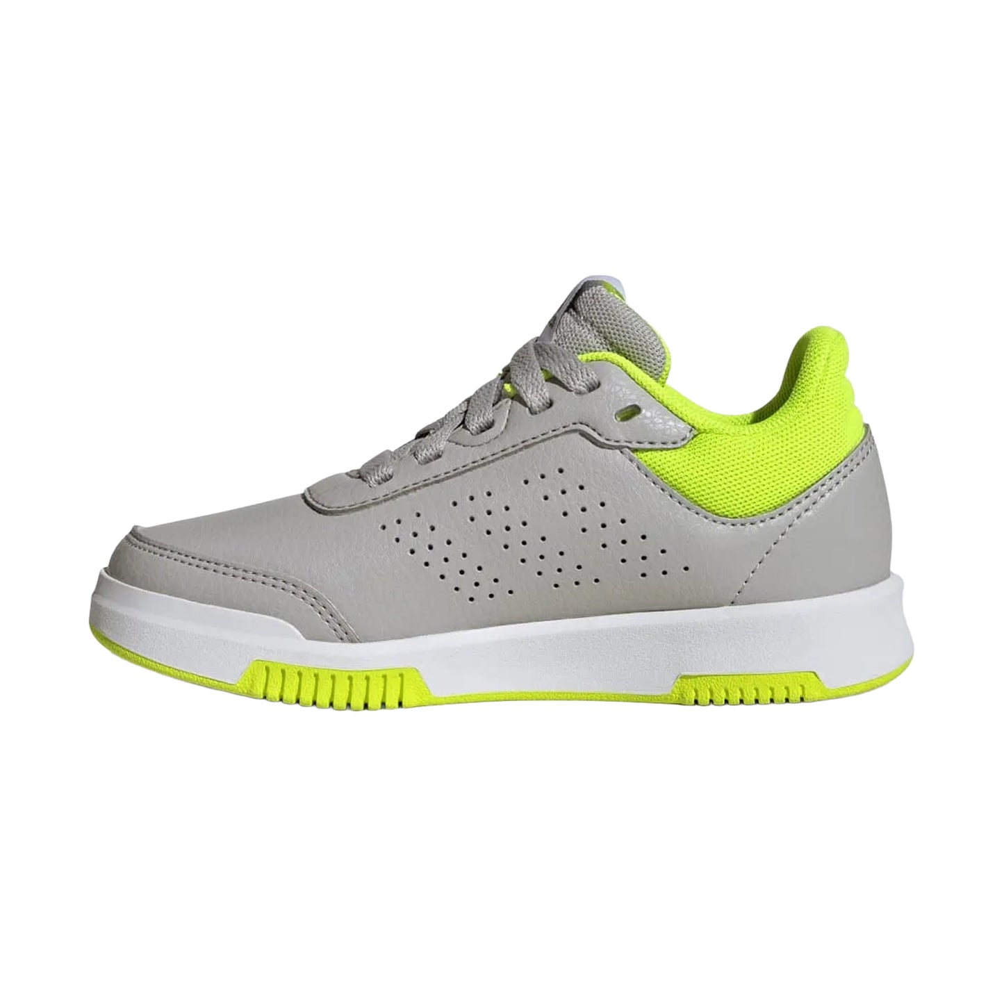 Grey - Side - Adidas Childrens-Kids Tensaur Sport 2.0 Synthetic Leather Trainers