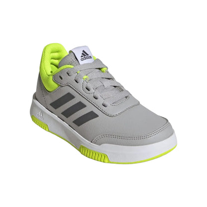 Grey - Front - Adidas Childrens-Kids Tensaur Sport 2.0 Synthetic Leather Trainers