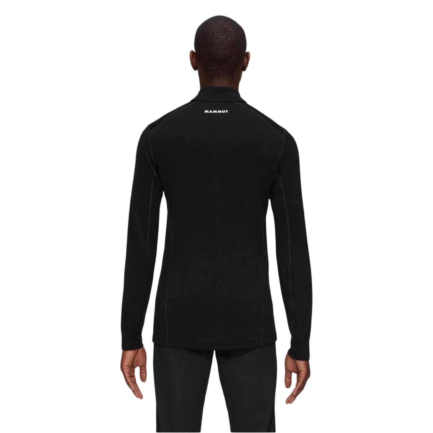 Black - Back - Mammut Mens Aener Quarter Zip Slim Fleece