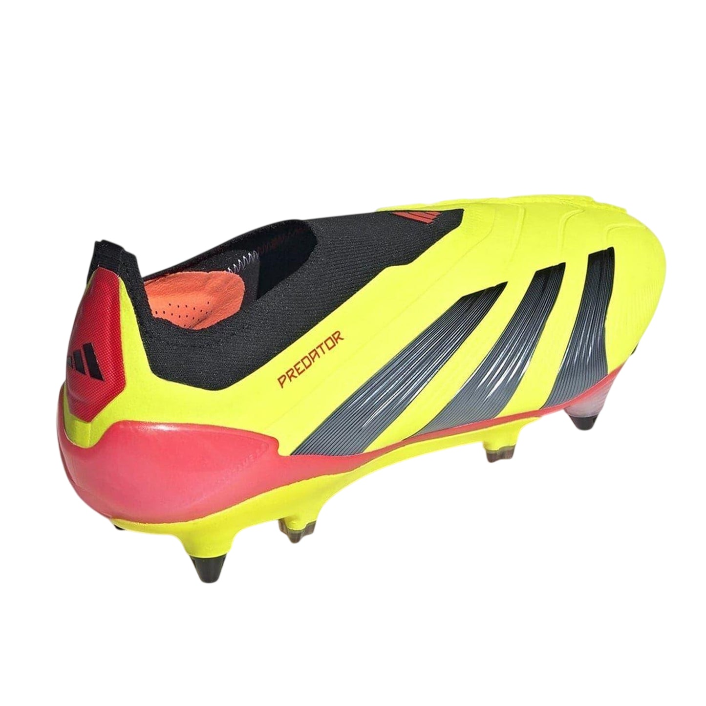 Yellow-Black - Back - Adidas Unisex Adult Predator Elite Soft Ground Football Boots