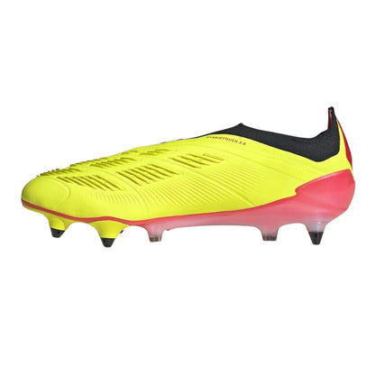 Yellow-Black - Side - Adidas Unisex Adult Predator Elite Soft Ground Football Boots