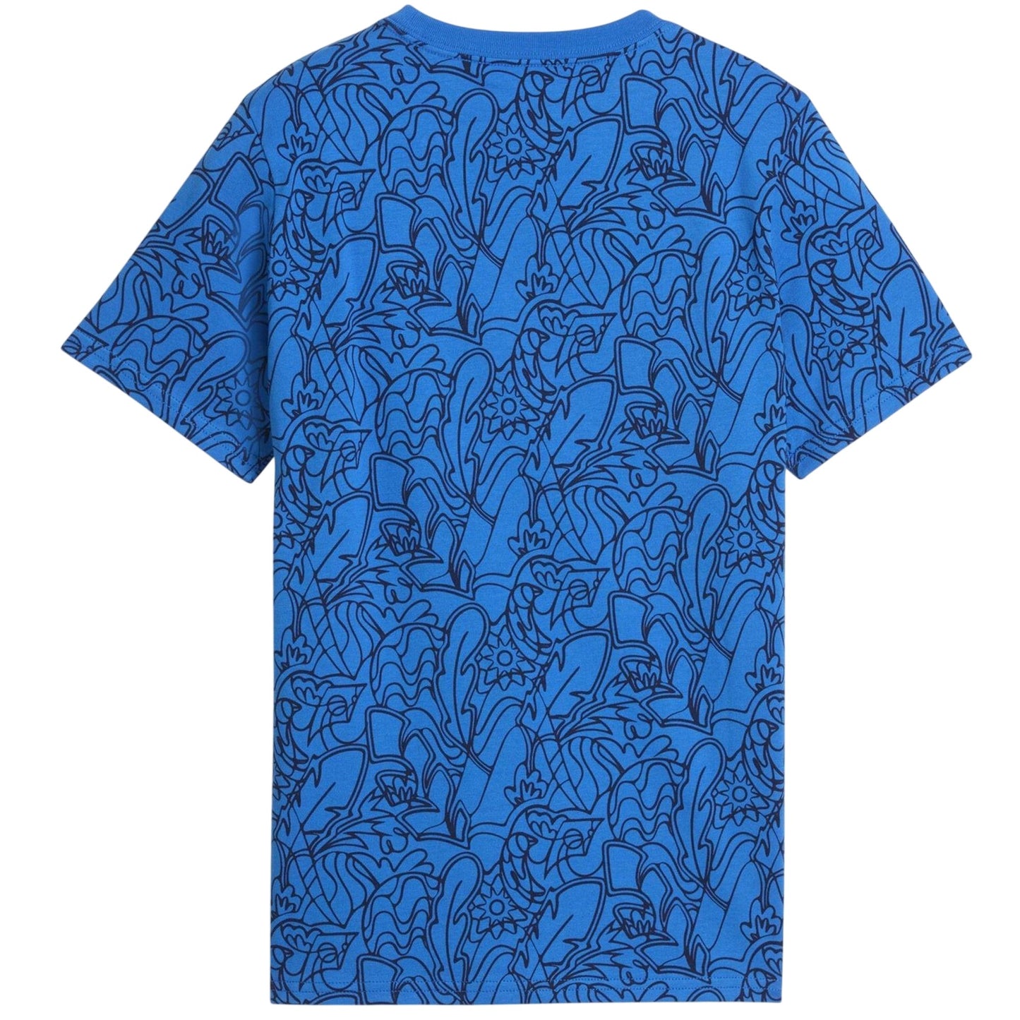 Blue - Back - Puma Childrens-Kids Neymar Printed Regular T-Shirt