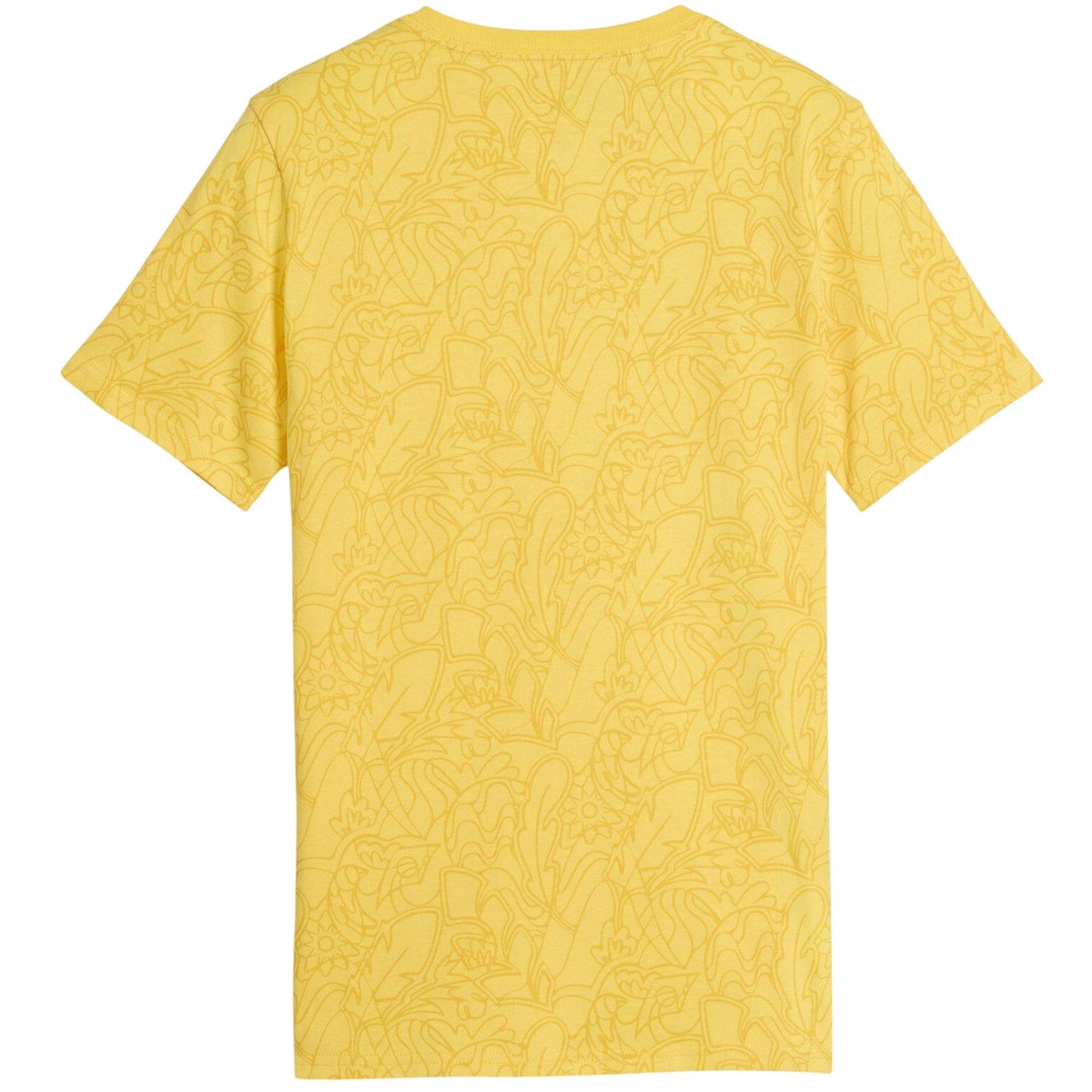 Yellow - Back - Puma Childrens-Kids Neymar Printed Regular T-Shirt