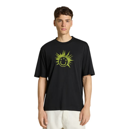 Black - Side - Hugo Mens Nugix Sun Regular Short-Sleeved T-Shirt