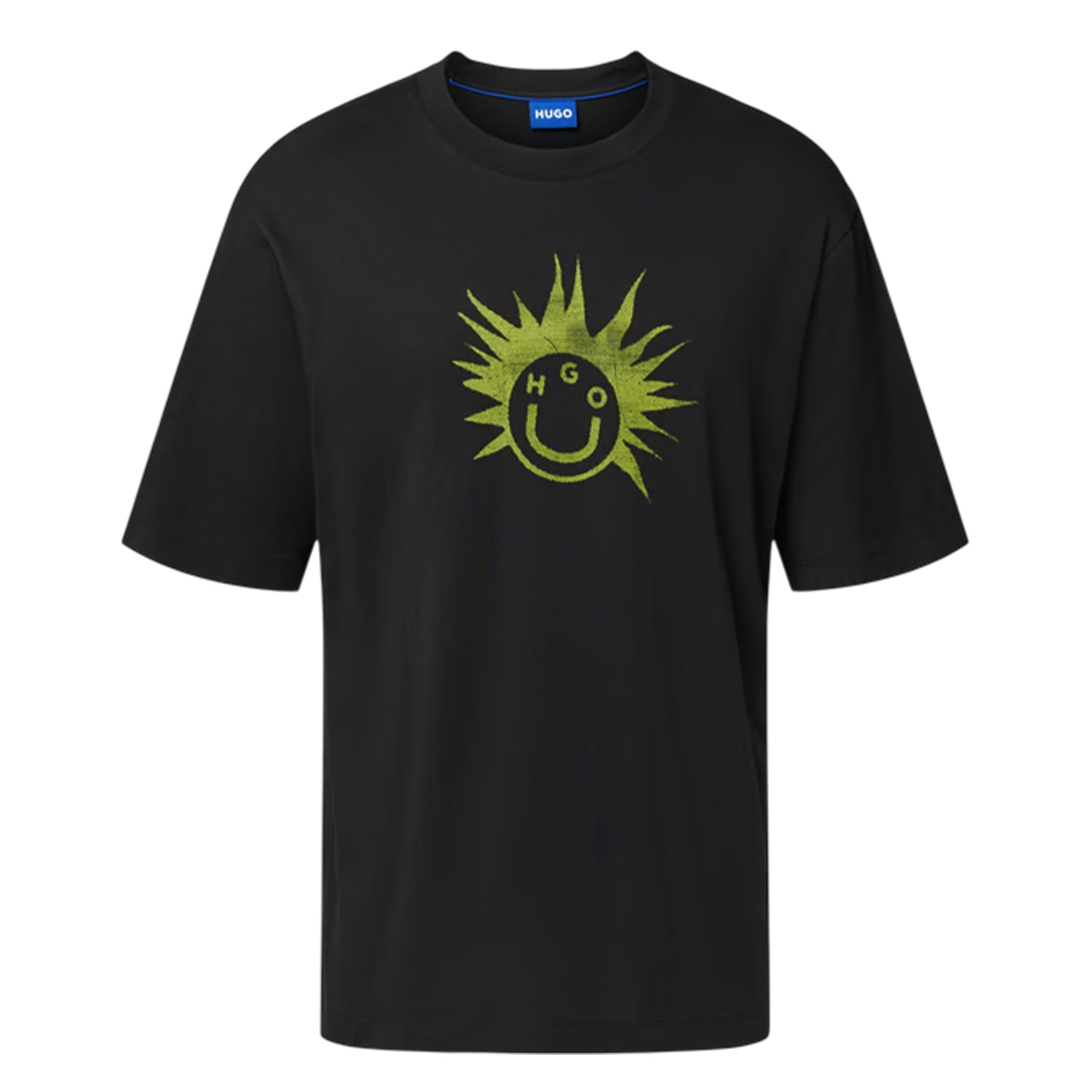 Black - Front - Hugo Mens Nugix Sun Regular Short-Sleeved T-Shirt