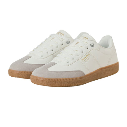 White - Front - Jack And Jones Mens PU Trainers