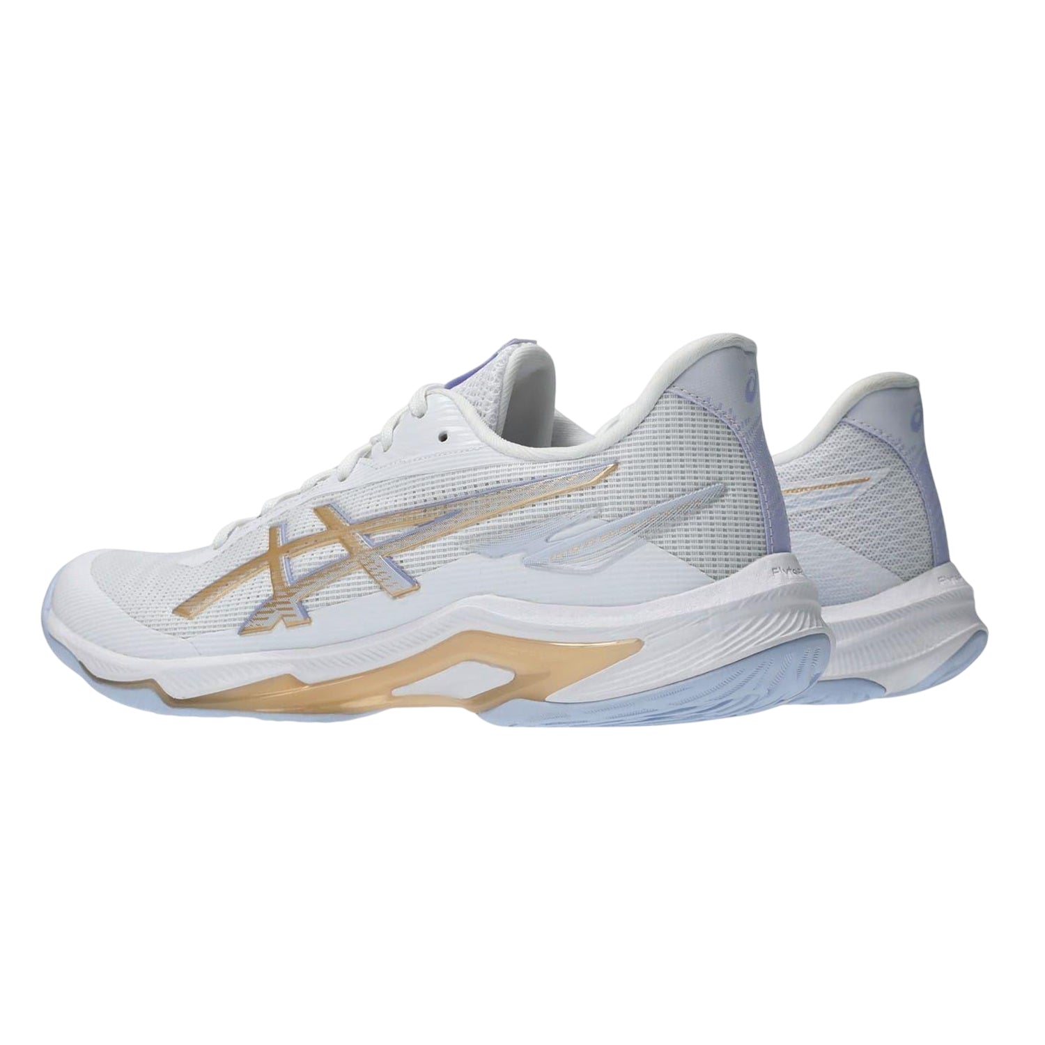 White-Champagne - Back - Asics Womens-Ladies Ballistic FF 4 Trainers