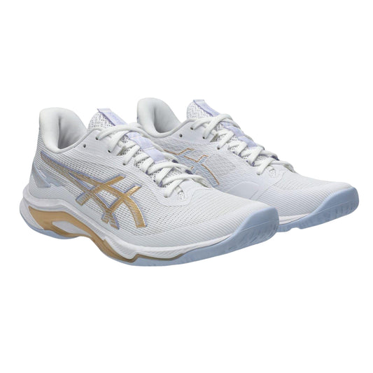 White-Champagne - Front - Asics Womens-Ladies Ballistic FF 4 Trainers