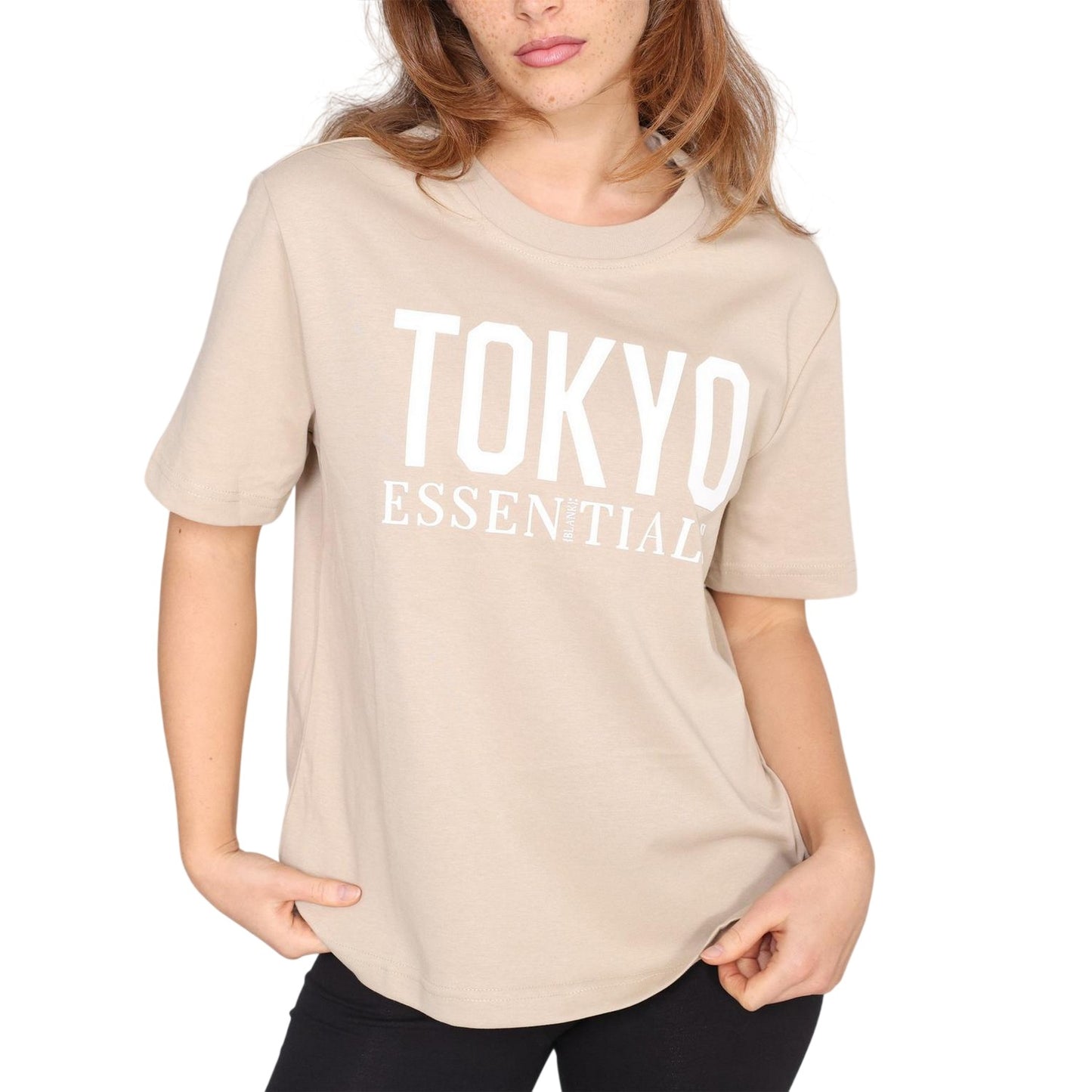 Summer Sand - Side - Blank Essentials Womens-Ladies Tokyo T-Shirt