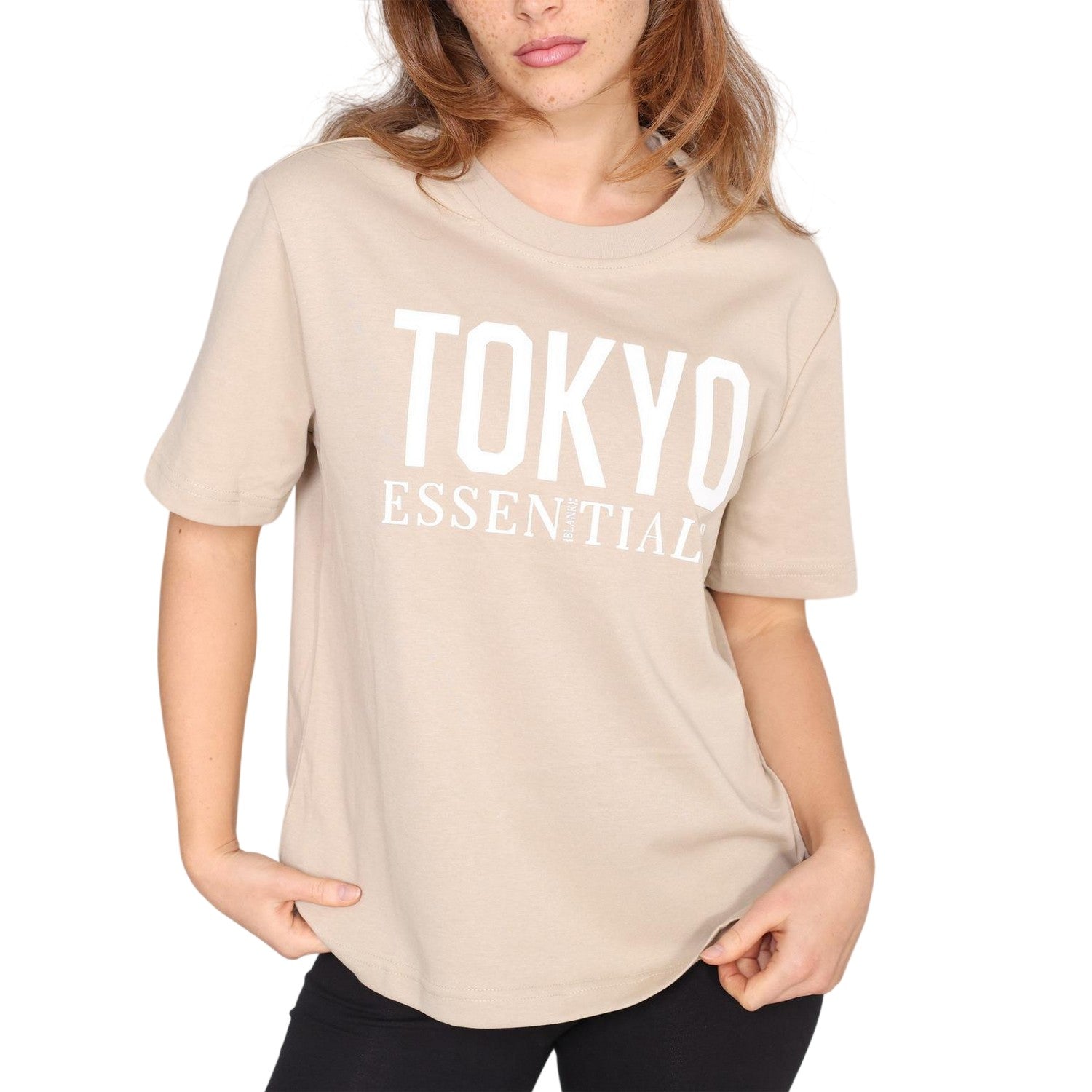 Summer Sand - Side - Blank Essentials Womens-Ladies Tokyo T-Shirt