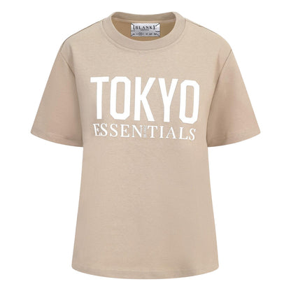 Summer Sand - Front - Blank Essentials Womens-Ladies Tokyo T-Shirt