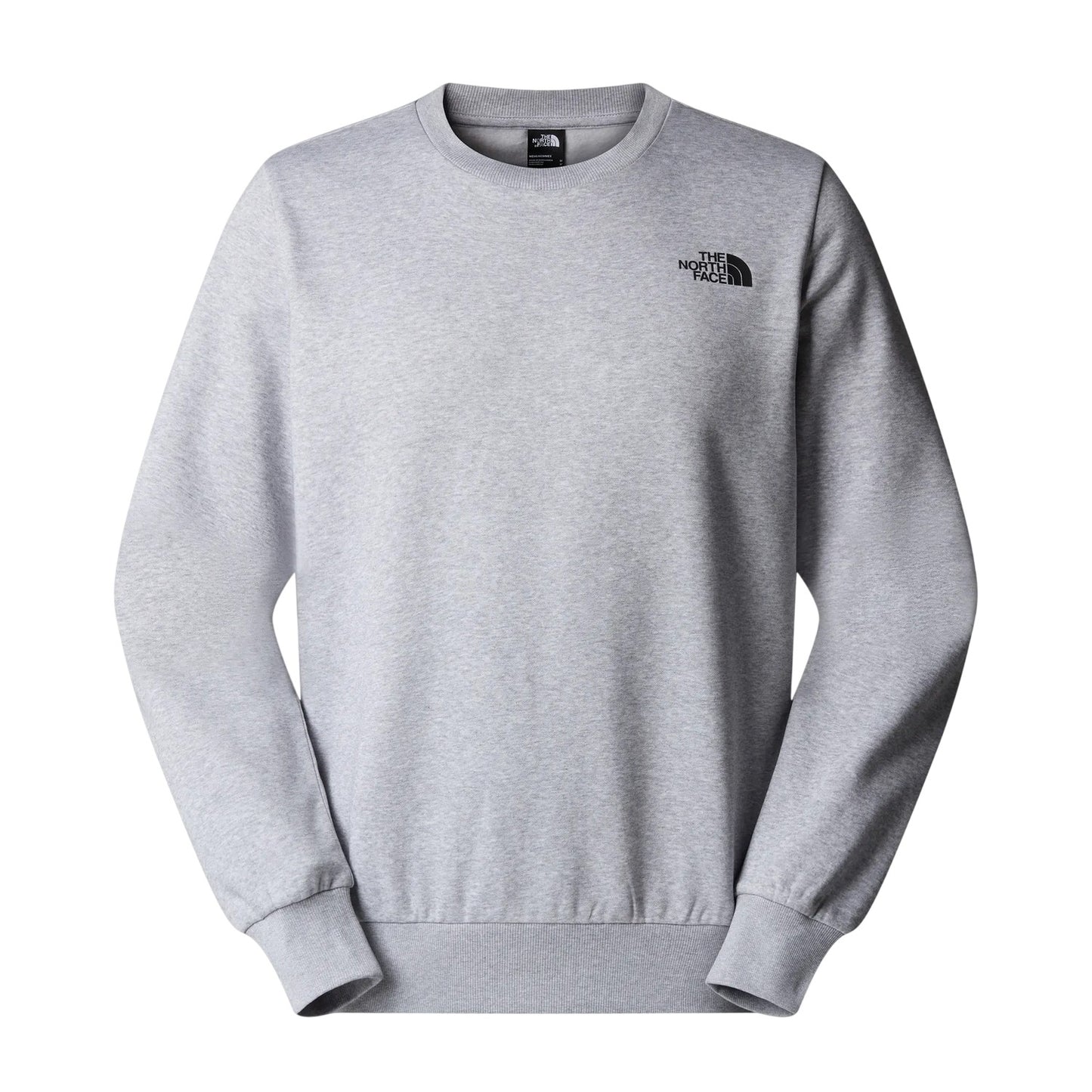 Grey Heather - Front - The North Face Mens Simple Dome Cotton Blend Logo Sweatshirt